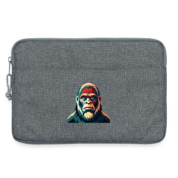 Big Foot Cartoon Figur Buntes Haustier Tier - Laptoptasche 13" - Grau meliert - Vorne