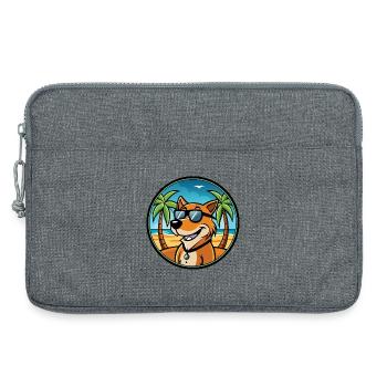 Majestätische Baumhund Hunderasse Cartoon Sonnenbrille - Laptoptasche 13" - Grau meliert - Vorne