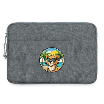 Grand Griffon Vendeen Hunderasse Cartoon Sonnenbrille - Laptoptasche 13" - Grau meliert - Vorne