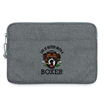 Boxer - Laptoptasche 13" - Grau meliert - Vorne