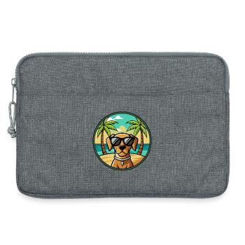 Portugiesische Pointer Hunderasse Cartoon Sonnenbrille - Laptoptasche 13" - Grau meliert - Vorne