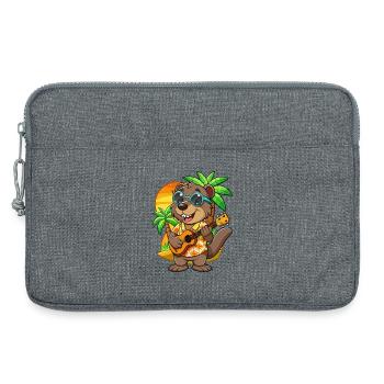 Lustige Biber Cartoon Sommer Strand Sonnenbrille - Laptoptasche 13" - Grau meliert - Vorne