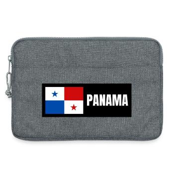 Drapeau du Panama - Sacoche pour ordinateur portable 13 pouces - gris chiné - Devant