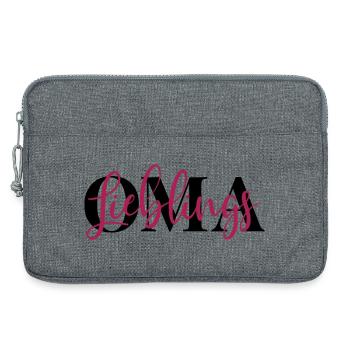 Lieblingsoma Oma - Laptoptasche 13" - Grau meliert - Vorne