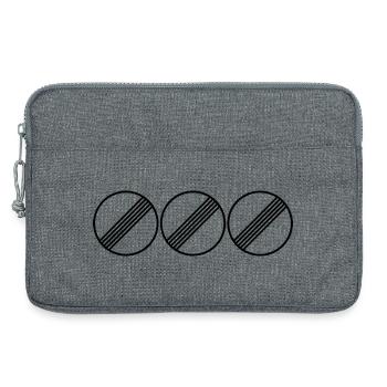 UNBEGRENZT TRIO by Unbegrenzt Apparel - Laptoptasche 13" - Grau meliert - Vorne