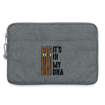 C'est dans mon ADN cigares fumer citation cadeau - Sacoche pour ordinateur portable 13 pouces - gris chiné - Devant