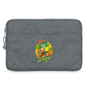 Lustige Krokodil Cartoon Sommer Strand Sonnenbrille - Laptoptasche 13" - Grau meliert - Vorne