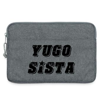 Yugo sista - style uni des Balkans - Sacoche pour ordinateur portable 13 pouces - gris chiné - Devant