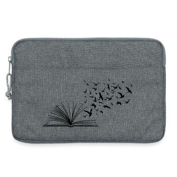 Flying pages - Laptoptasche 13" - Grau meliert - Vorne