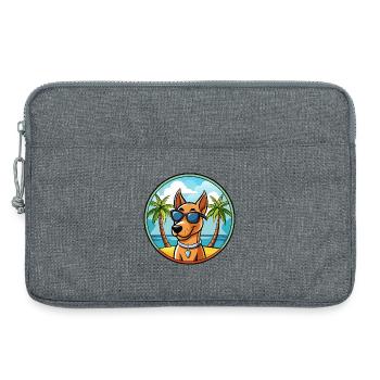 Andalusischer Windhund Rasse Cartoon Sonnenbrille Strand - Laptoptasche 13" - Grau meliert - Vorne