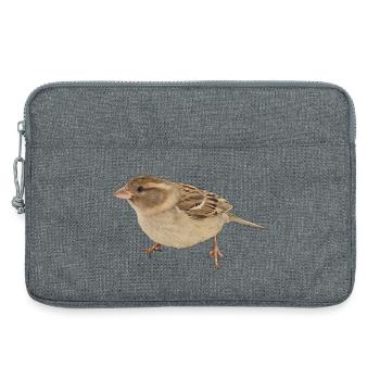 Vogel - Laptoptasche 13" - Grau meliert - Vorne