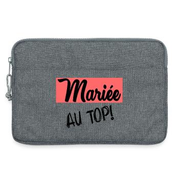 HOCHZEIT. ZUKÜNFTIGE BRAUT - Laptoptasche 13" - Grau meliert - Vorne