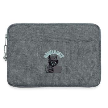 Hacker cats - Laptoptasche 13" - Grau meliert - Vorne