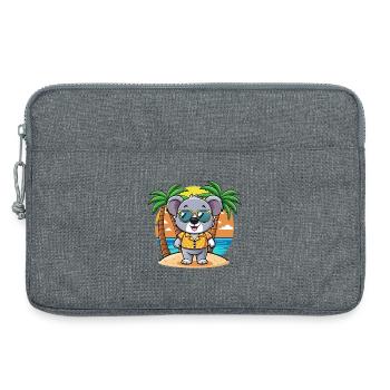 Koala Funny Cartoon Summer Beach Sunglasses - Laptop bag 13" - heather grey - Front