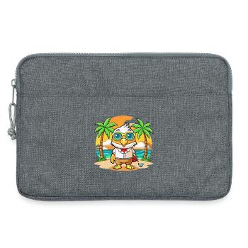 Lunettes de soleil Hawk Funny Cartoon Summer Beach - Sacoche pour ordinateur portable 13 pouces - gris chiné - Devant