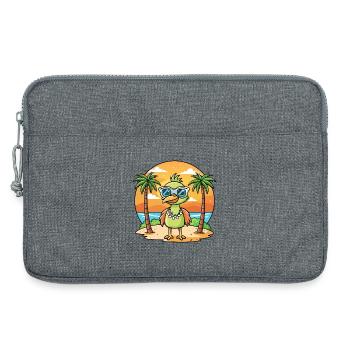 Emu Funny Cartoon Lunettes de soleil de plage d’été - Sacoche pour ordinateur portable 13 pouces - gris chiné - Devant