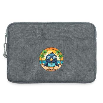 Krähe Lustige Cartoon Sommer Strand Sonnenbrille - Laptoptasche 13" - Grau meliert - Vorne