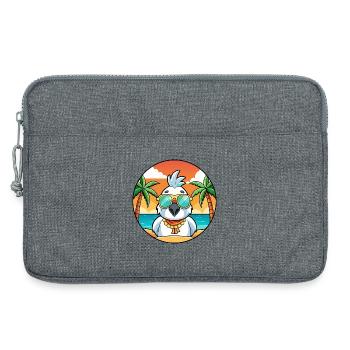Kakadu Lustige Cartoon Sommer Strand Sonnenbrille - Laptoptasche 13" - Grau meliert - Vorne