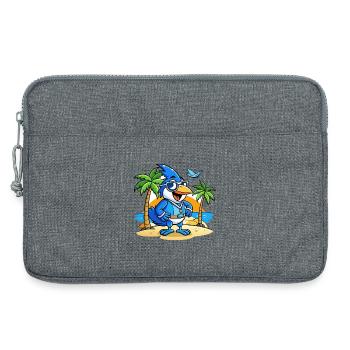 Blue Jay Lustige Cartoon Sommer Strand Sonnenbrille - Laptoptasche 13" - Grau meliert - Vorne