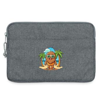 Big Foot Lustige Cartoon Sommer Strand Sonnenbrille - Laptoptasche 13" - Grau meliert - Vorne