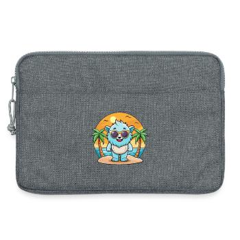 Yeti Funny Cartoon Summer Beach Sunglasses - Laptop bag 13" - heather grey - Front