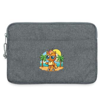Pony Lustige Cartoon Sommer Strand Sonnenbrille - Laptoptasche 13" - Grau meliert - Vorne