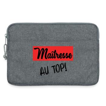 GELIEBTE. VIELEN DANK. DANKE HERRIN - Laptoptasche 13" - Grau meliert - Vorne