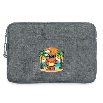 Big Foot Lustige Cartoon Sommer Strand Sonnenbrille - Laptoptasche 13" - Grau meliert - Vorne