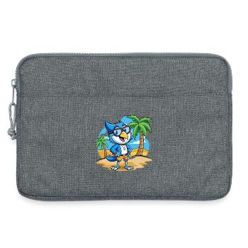 Blue Jay Lustige Cartoon Sommer Strand Sonnenbrille - Laptoptasche 13" - Grau meliert - Vorne