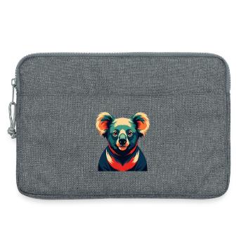 Koala Cartoon Character Colorful Pet Animal - Laptop bag 13" - heather grey - Front