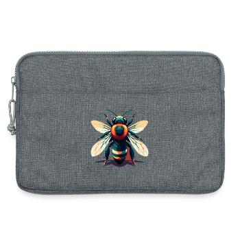 Abeille Dessin Animé Personnage Animal De Compagnie Coloré - Sacoche pour ordinateur portable 13 pouces - gris chiné - Devant