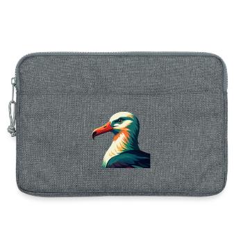 Albatross Zeichentrickfigur Buntes Haustier Tier - Laptoptasche 13" - Grau meliert - Vorne