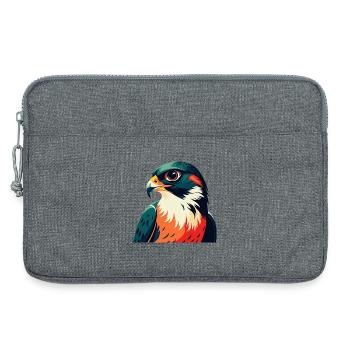 Falcon Cartoon Character Colorful Pet Animal - Laptop bag 13" - heather grey - Front