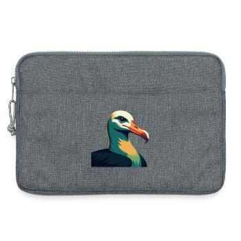 Albatross Zeichentrickfigur Buntes Haustier Tier - Laptoptasche 13" - Grau meliert - Vorne