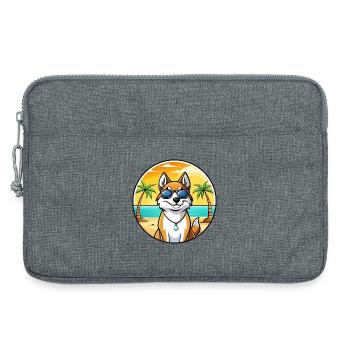 Westsibirische Laika-Hunderasse Cartoon-Sonnenbrille - Laptoptasche 13" - Grau meliert - Vorne