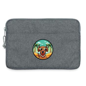 Sabueso Español Hunderasse Cartoon Sonnenbrille Strand - Laptoptasche 13" - Grau meliert - Vorne
