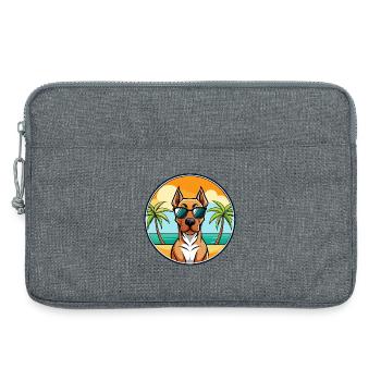 Rhodesian Ridgeback Hunderasse Cartoon Sonnenbrille - Laptoptasche 13" - Grau meliert - Vorne