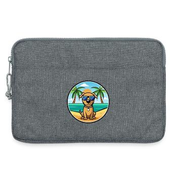 Serbischer Windhund Rasse Cartoon Sonnenbrille Strand - Laptoptasche 13" - Grau meliert - Vorne