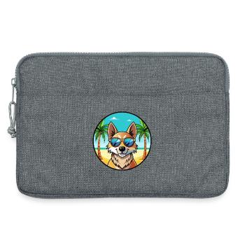 Slovensky Kopov Hunderasse Cartoon Sonnenbrille Strand - Laptoptasche 13" - Grau meliert - Vorne