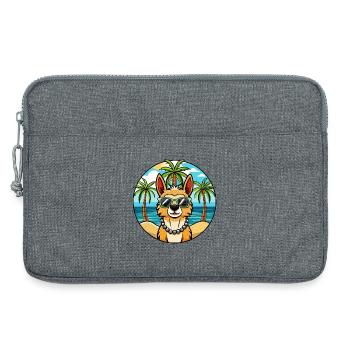 Peruanische Inka Orchidee Hunderasse Cartoon Sonnenbrille - Laptoptasche 13" - Grau meliert - Vorne