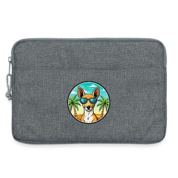 Podenco Canario Hunderasse Cartoon Sonnenbrille Strand - Laptoptasche 13" - Grau meliert - Vorne