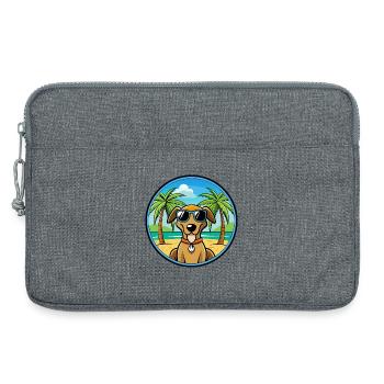 Polnische Jagdhunderasse Cartoon Sonnenbrille Strand - Laptoptasche 13" - Grau meliert - Vorne