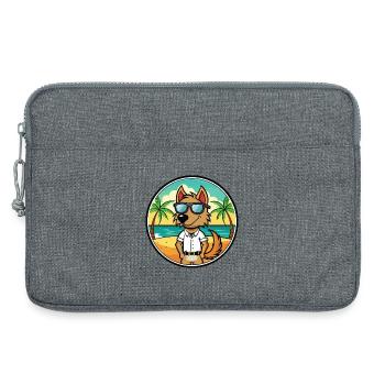 Polnische Jagdhunderasse Cartoon Sonnenbrille Strand - Laptoptasche 13" - Grau meliert - Vorne