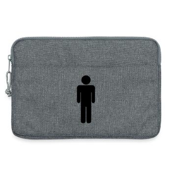 Mann - Laptoptasche 13" - Grau meliert - Vorne