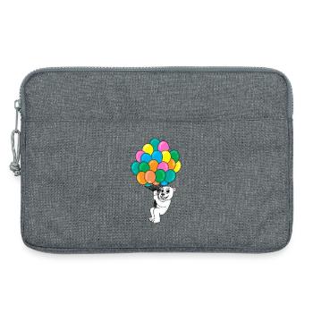 Eisbär Luftballon - Laptoptasche 13" - Grau meliert - Vorne