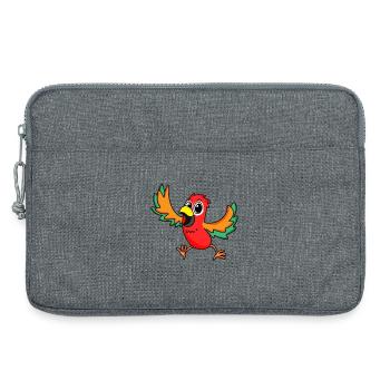 Papagei - Laptoptasche 13" - Grau meliert - Vorne