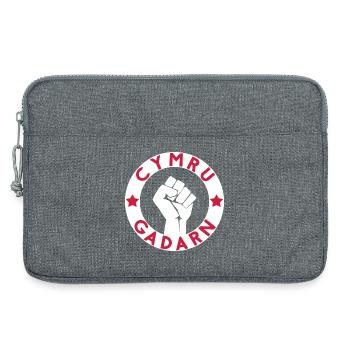 Cymru Gadarn - Laptoptasche 13" - Grau meliert - Vorne