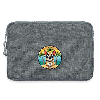 Grand Anglo Français Hunderasse Cartoon Sonnenbrille - Laptoptasche 13" - Grau meliert - Vorne