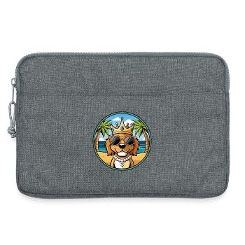 König Charles Hunderasse Cartoon Sonnenbrille Strand - Laptoptasche 13" - Grau meliert - Vorne