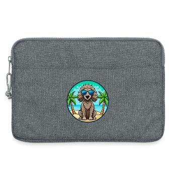 Irish Water Spaniel Hunderasse Cartoon Sonnenbrille - Laptoptasche 13" - Grau meliert - Vorne